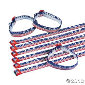 USA Woven Friendship Bracelets<br>1 dozen